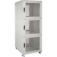 Environ CL600 47U Co-Location Rack 600x1000mm (4 Compartments) Vented (F) Vented (R) B/Panels R/Central-Mgmt Grey White